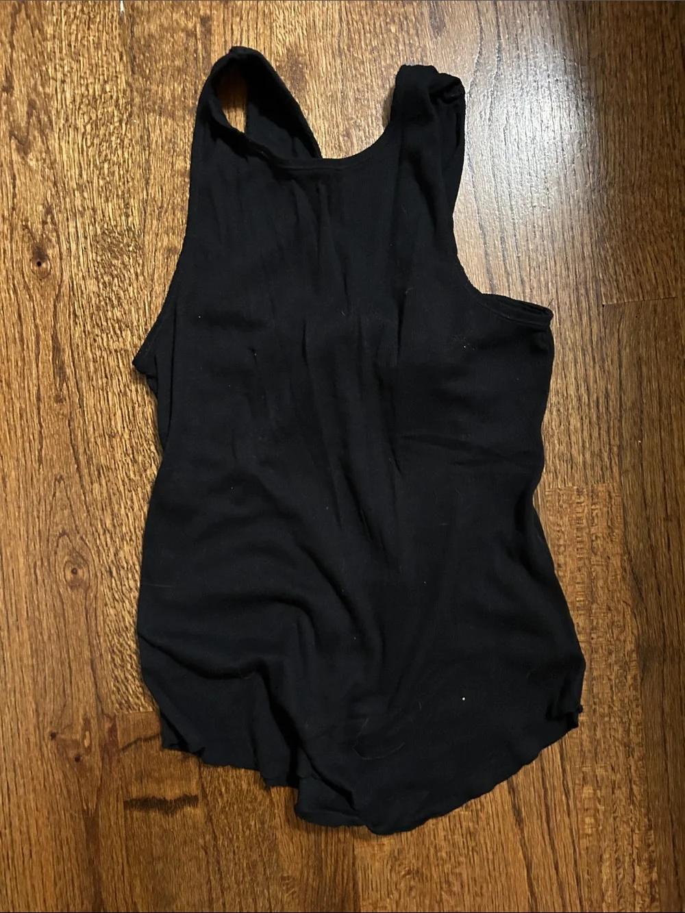 Free people Black open back Tank Top